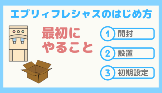 【はじめ方】エブリィフレシャスの開封〜設置〜初期設定について