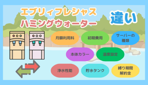 【徹底比較】エブリィフレシャスとハミングウォーターの8つの違いを解説